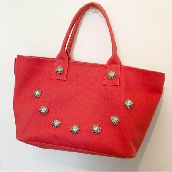 Marc by Marc Jacobs Orange canvas tote with silver accents - Picture 1 of 8